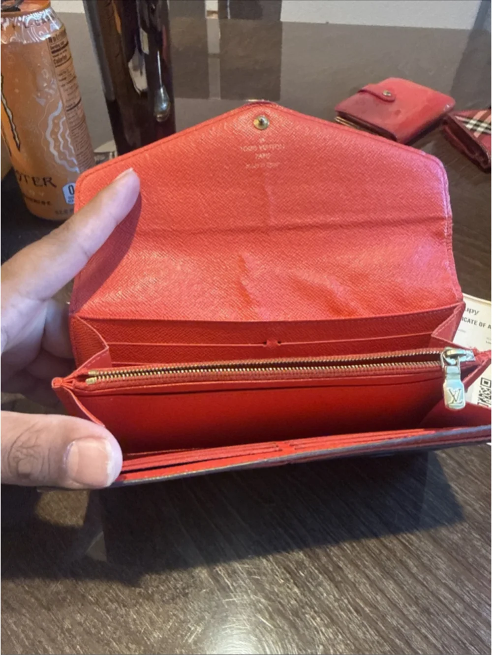 Louis Vuitton Monogram Jungle Zippy Wallet Red Blue Limited Edition